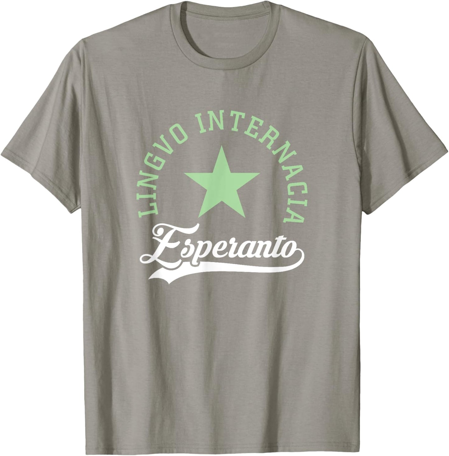 Verda Stelo Esperanto Women's Esperanto Lingvo Internacia Athletic Modern Green Short Sleeve T-Shirt - T-Shirt | Sand