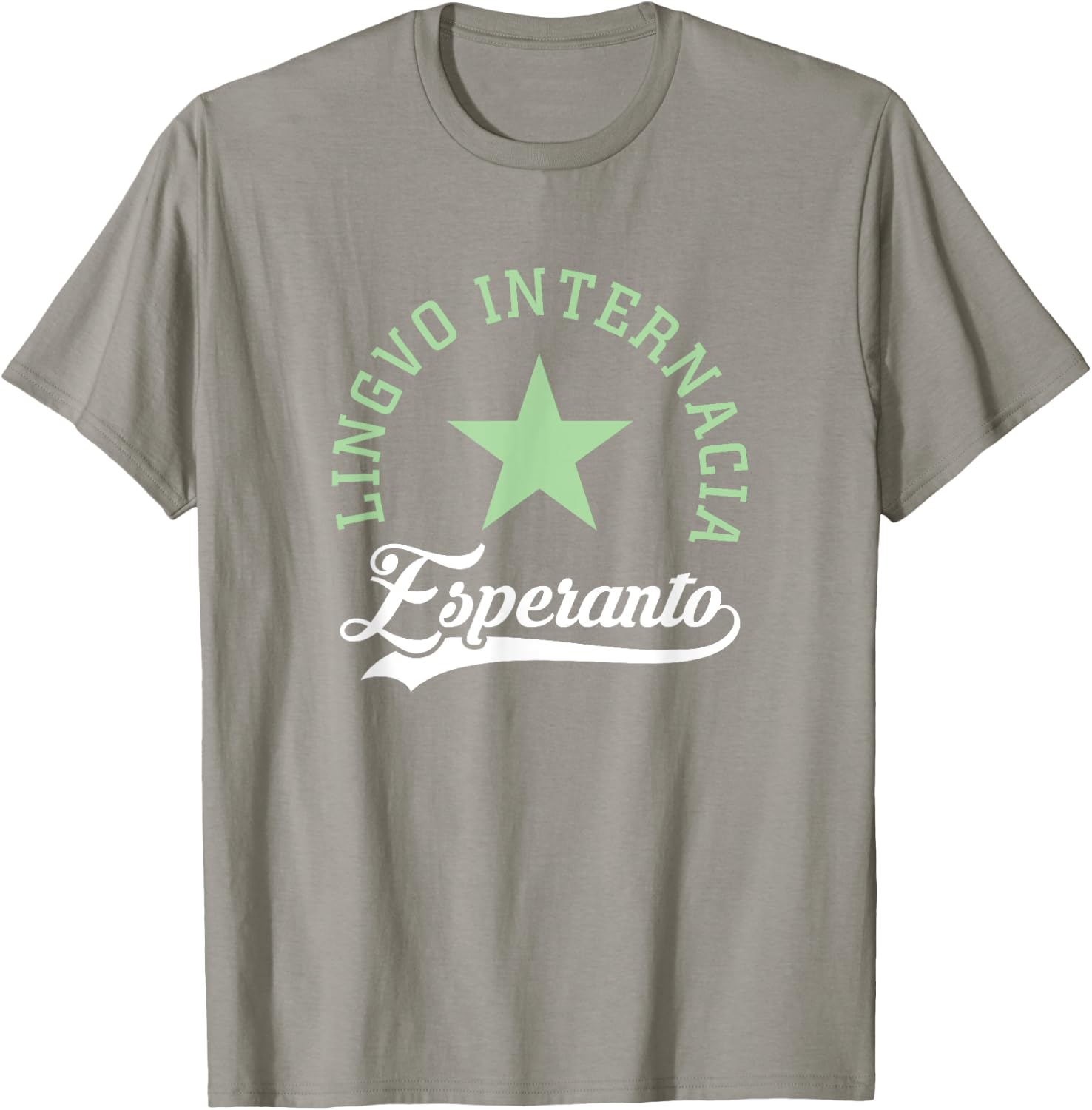 Verda Stelo Esperanto Women's Esperanto Lingvo Internacia Athletic Modern Green Short Sleeve T-Shirt - T-Shirt | Sand