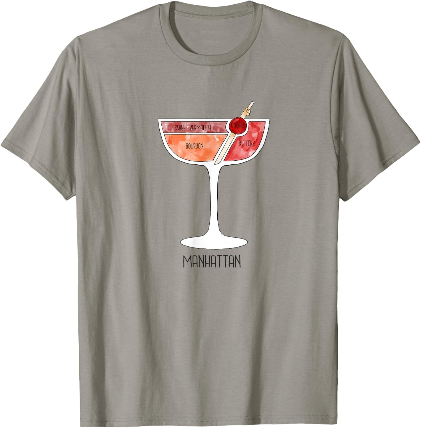 Manhattan Cocktail Party Summer Bartender Pool Shirt T-Shirt - T-Shirt | Sand