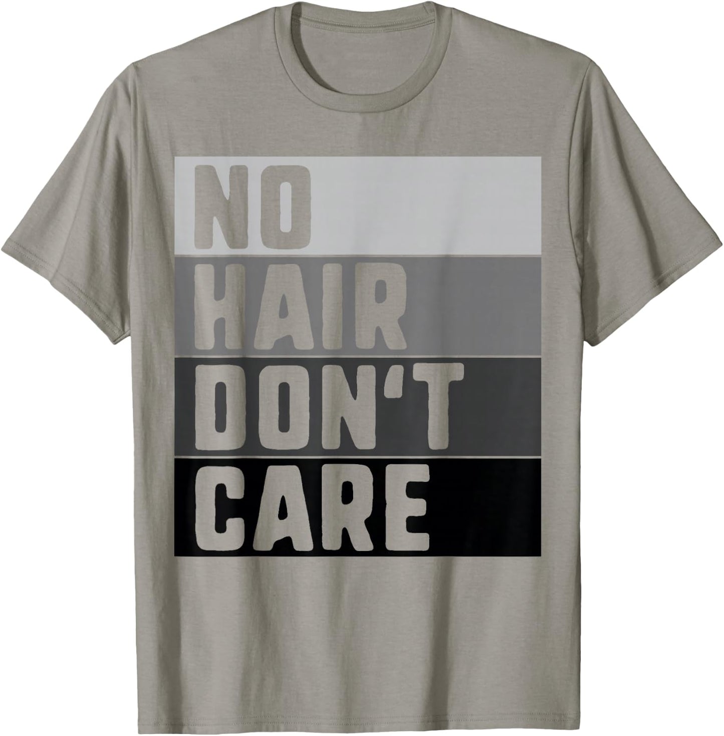 No Hair Don't Care Shirt Funny Balding T-Shirt - T-Shirt | Sand