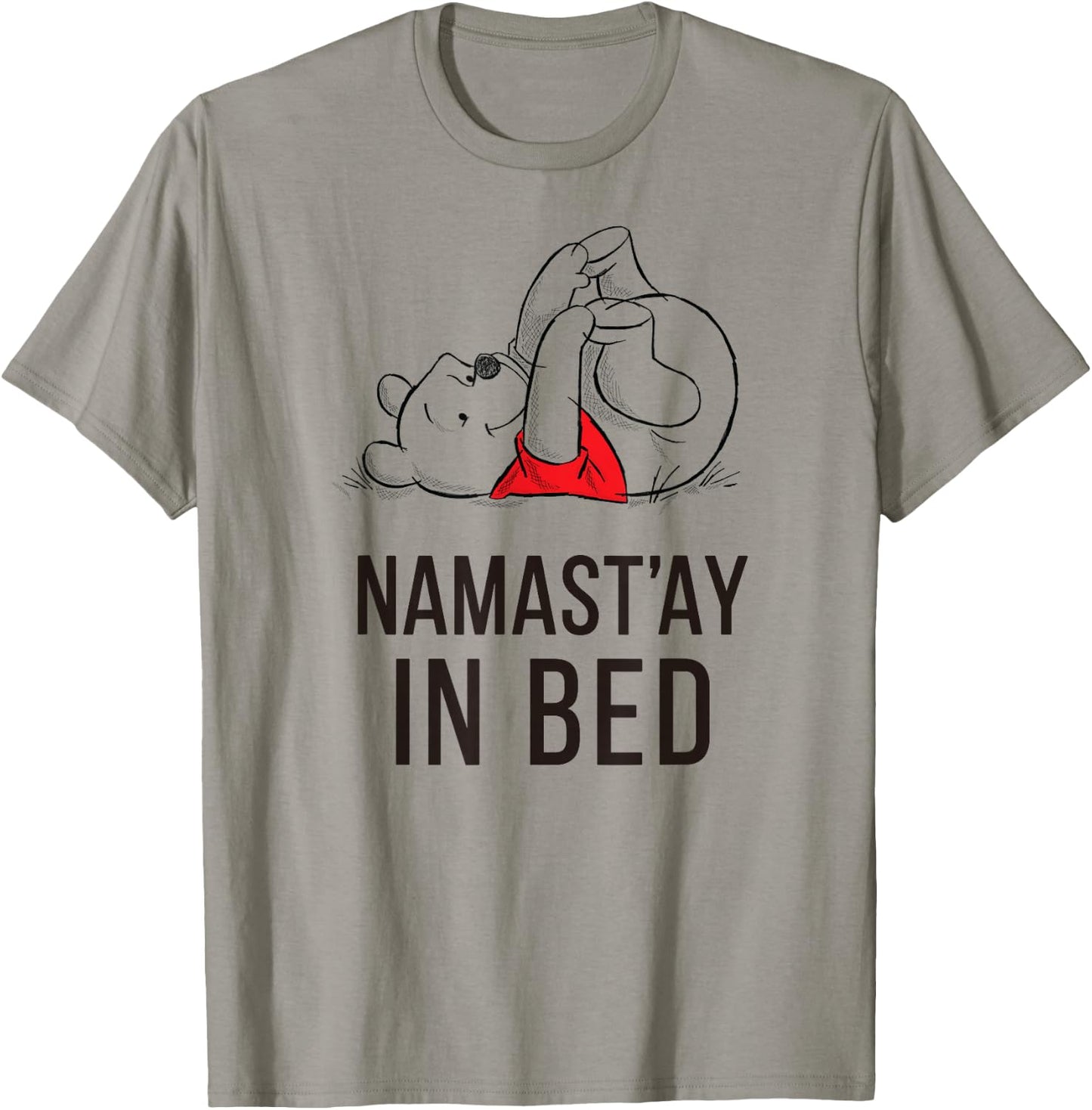 Disney Winnie the Pooh Namast'ay Short Sleeve T-Shirt - T-Shirt | Sand