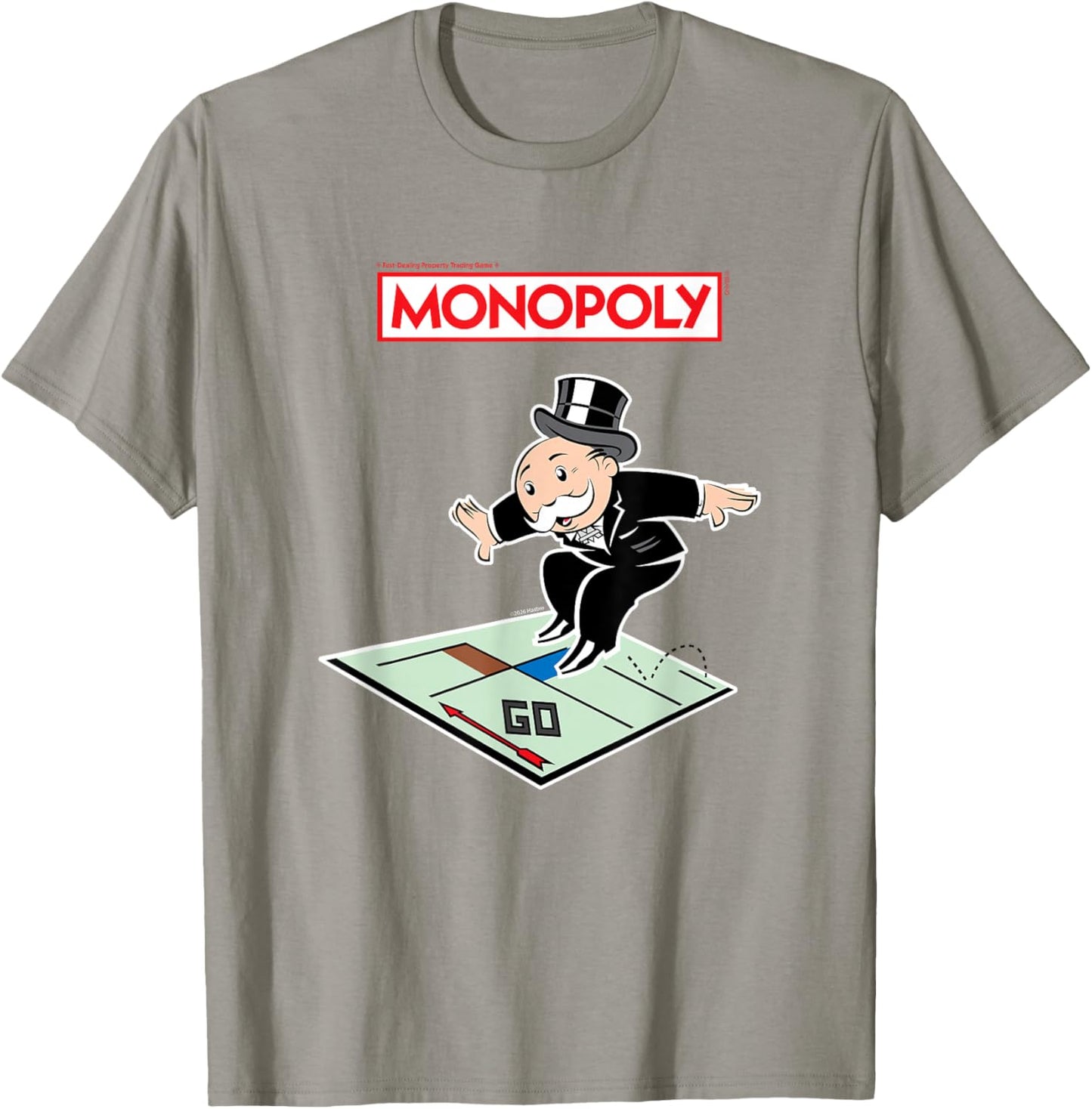 Monopoly Rich Uncle Surfing Board Game T-Shirt - T-Shirt | Sand