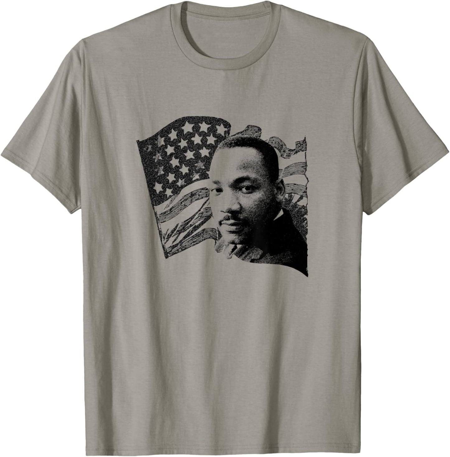 Martin Luther King Day Patriot USA Flag Pride T shirt T-Shirt - T-Shirt | Sand