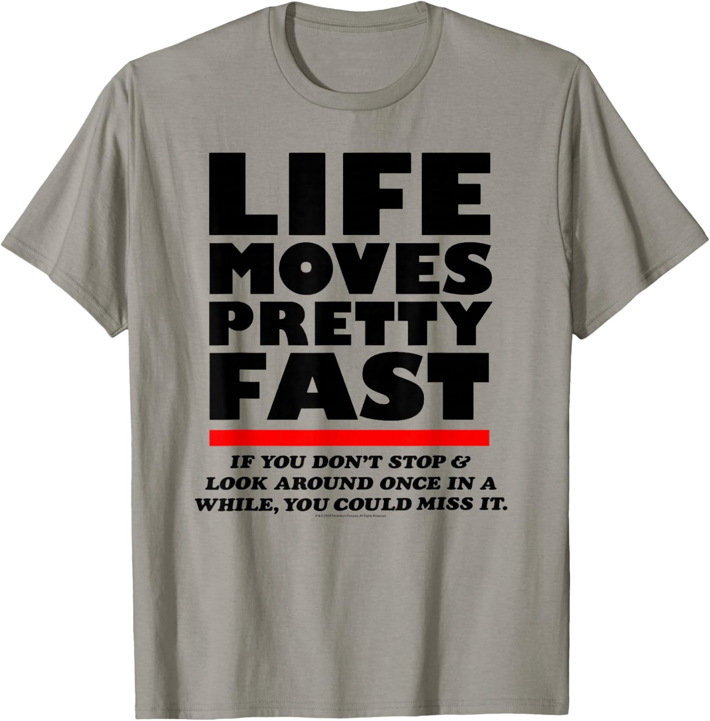Ferris Bueller Life Moves Pretty Fast Movie Quote T-Shirt - T-Shirt | Sand