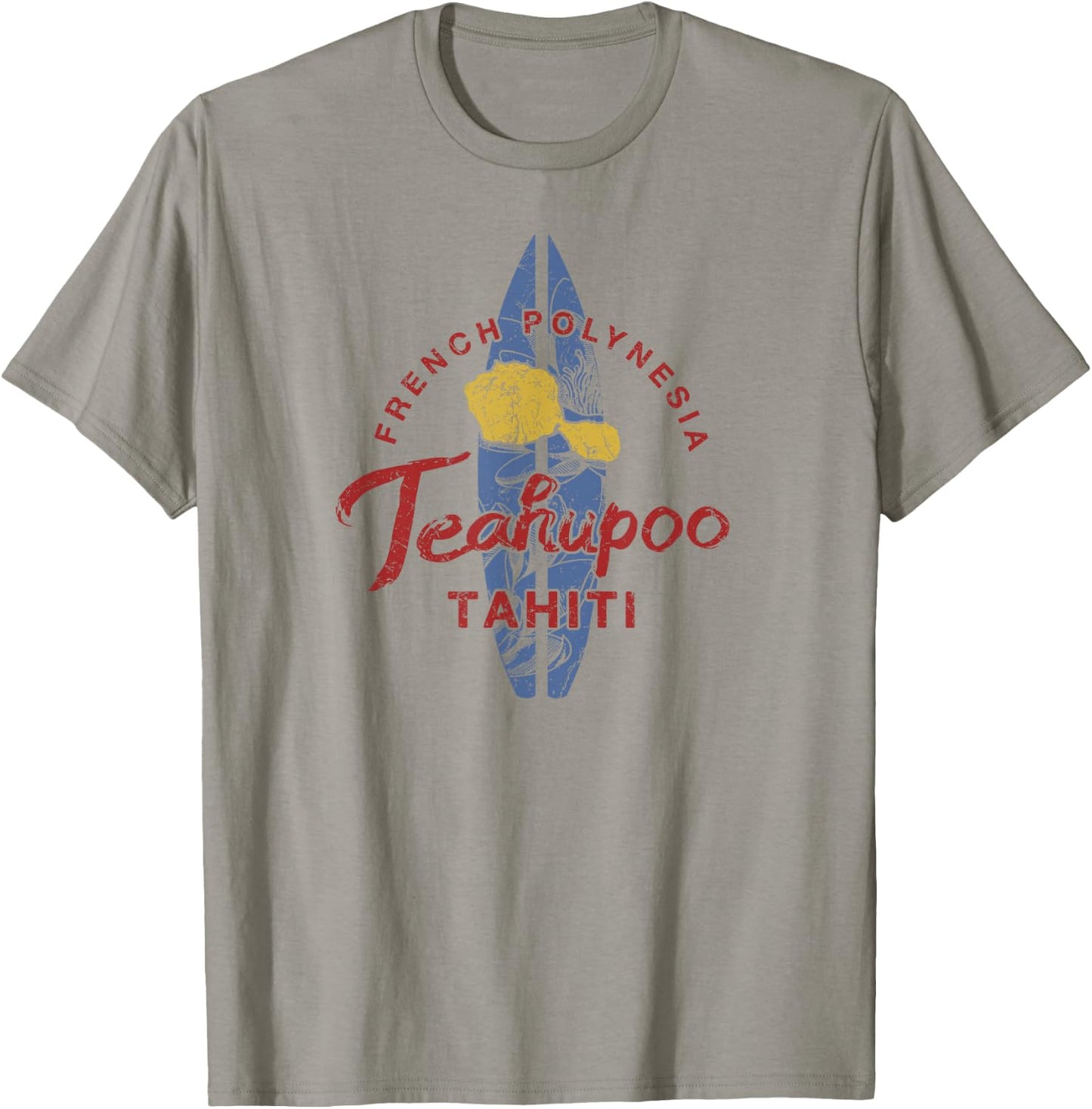 Tahiti Teahupoo Surfing French Polynesian Vintage T-Shirt - T-Shirt | Sand