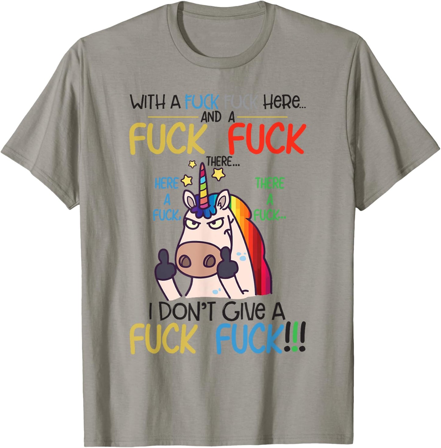 Funny Sarcasm Unicorn Shirt - Women's Adult Men's - White - Small - Short Sleeve - Cotton 65% Polyester 35% - Modern Classic - Everyday - Birthday - Lace Embellishment T-Shirt - T-Shirt | Sand