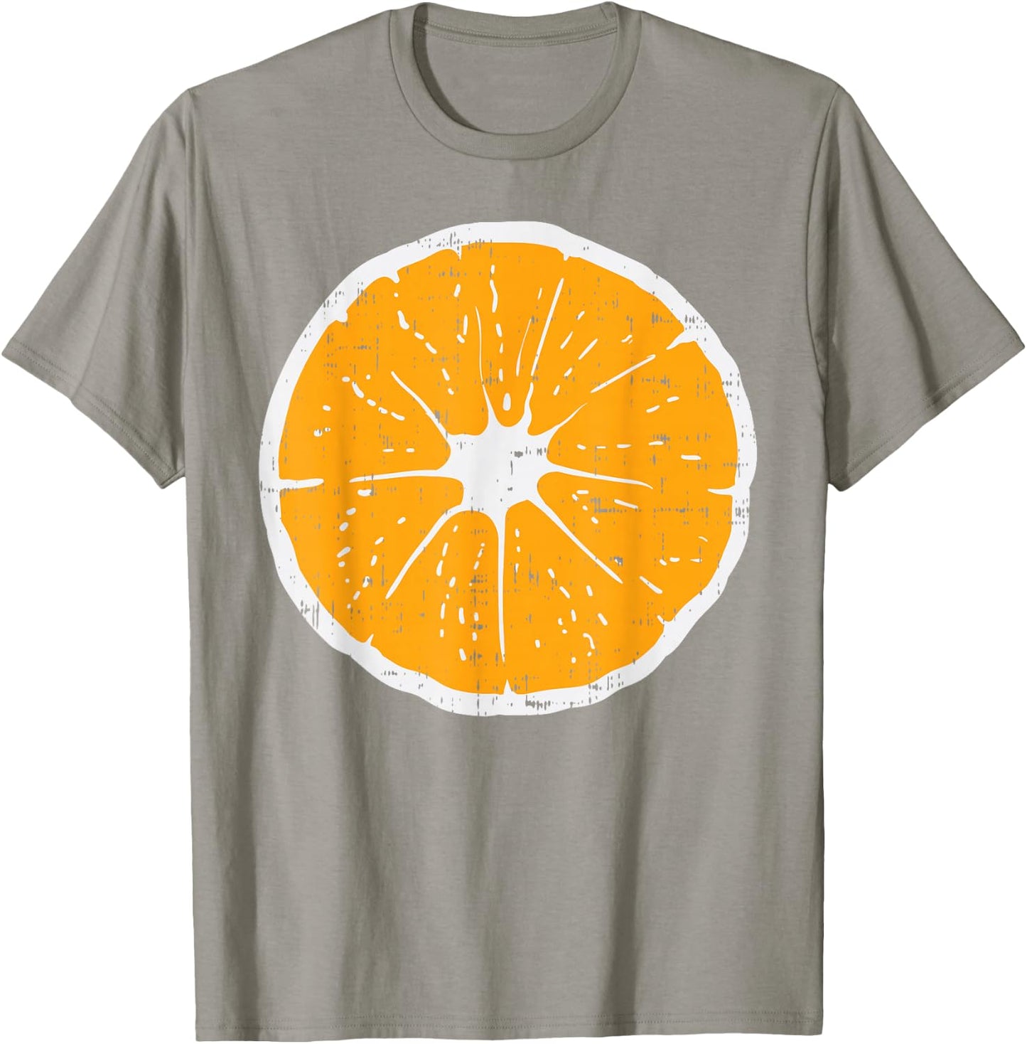 Mandarin Orange Funny Fruit Lazy DIY Easy Halloween Costume T-Shirt - T-Shirt | Sand