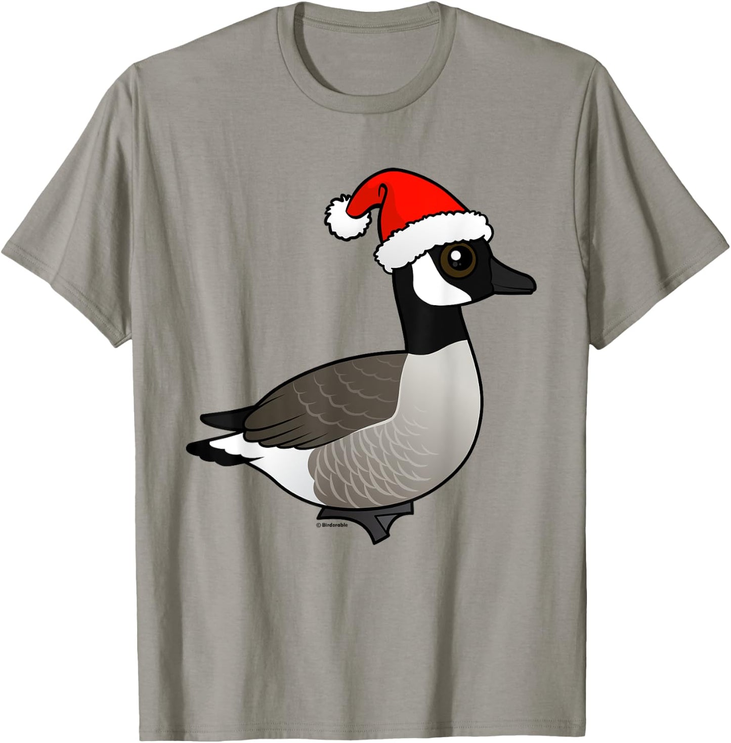 Funny Cute Cartoon Santa Canada Goose Christmas Gift T-Shirt - T-Shirt | Sand