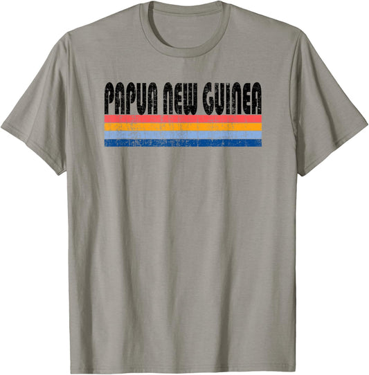 Vintage 70s 80s Style Papua New Guinea T-Shirt - T-Shirt | Sand