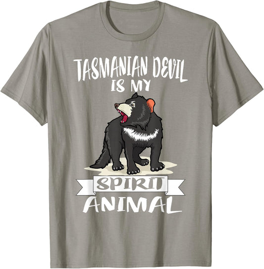 Tasmanian Devil Is My Spirit Animal Gift T-Shirt - T-Shirt | Sand