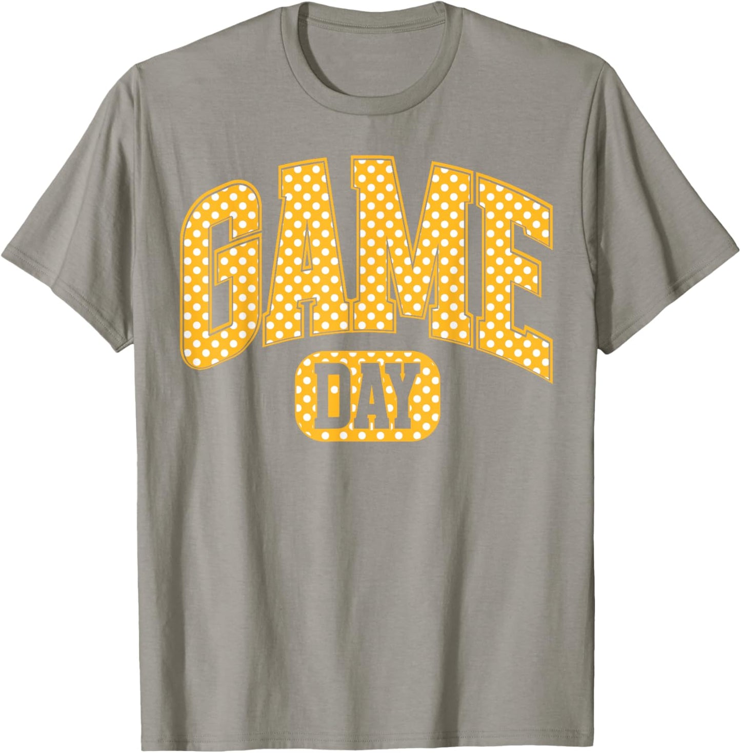 Happy Dot Day Game Day Polka Dot Football Yellow Team Spirit T-Shirt - T-Shirt | Sand