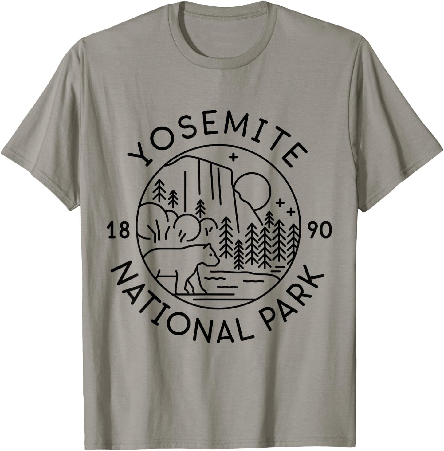 Yosemite National Park 1890 California T-Shirt - T-Shirt | Sand