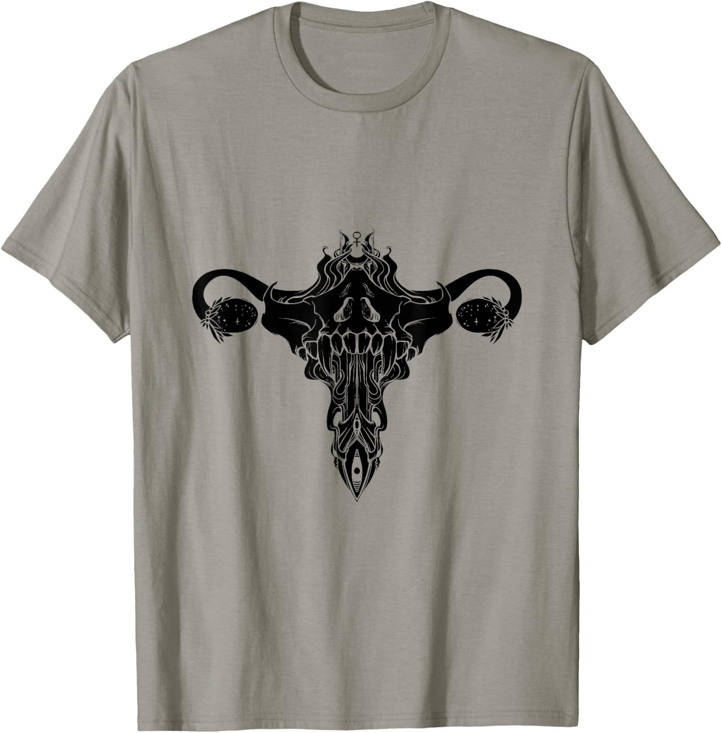 Death Metal Uterus Feminism Symbol T-Shirt - T-Shirt | Sand