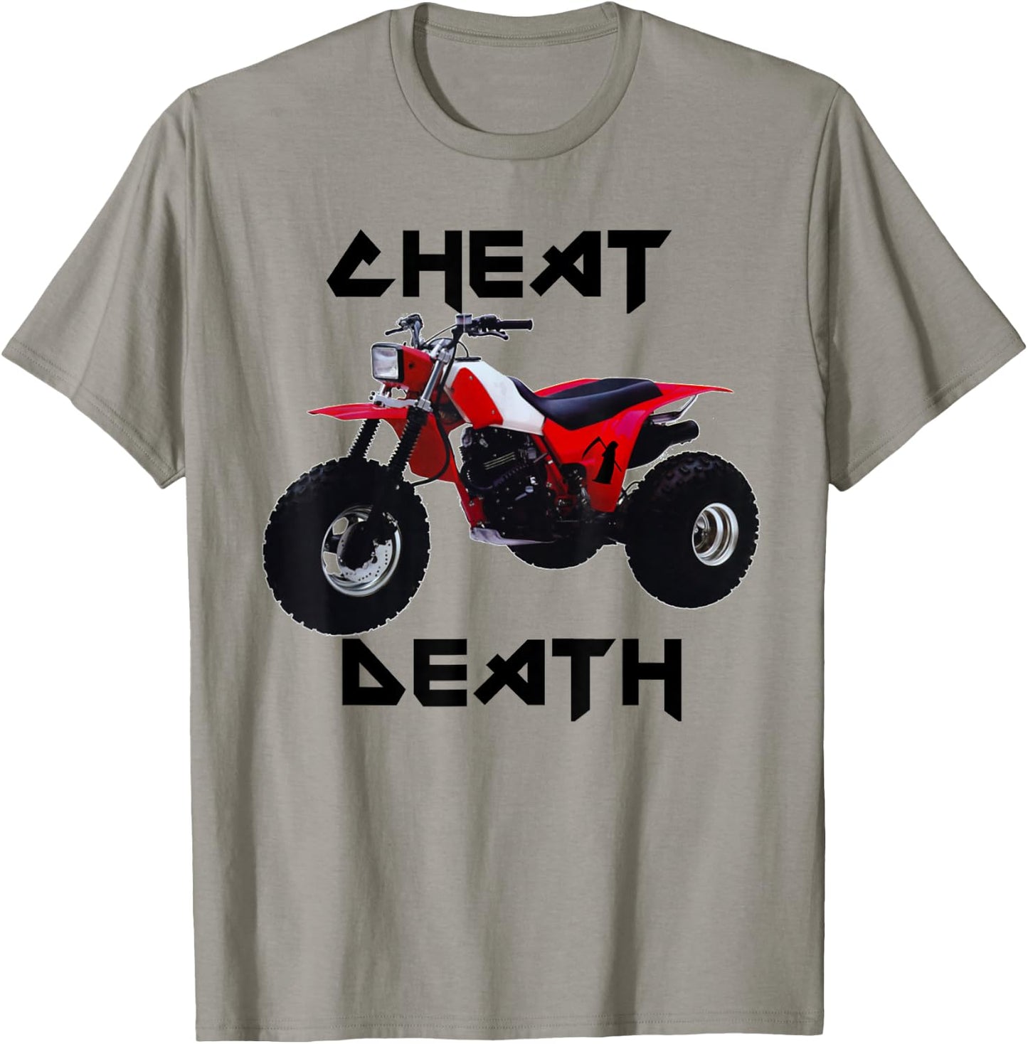 Vintage 3 Wheeler Cheat Death T-Shirt - T-Shirt | Sand