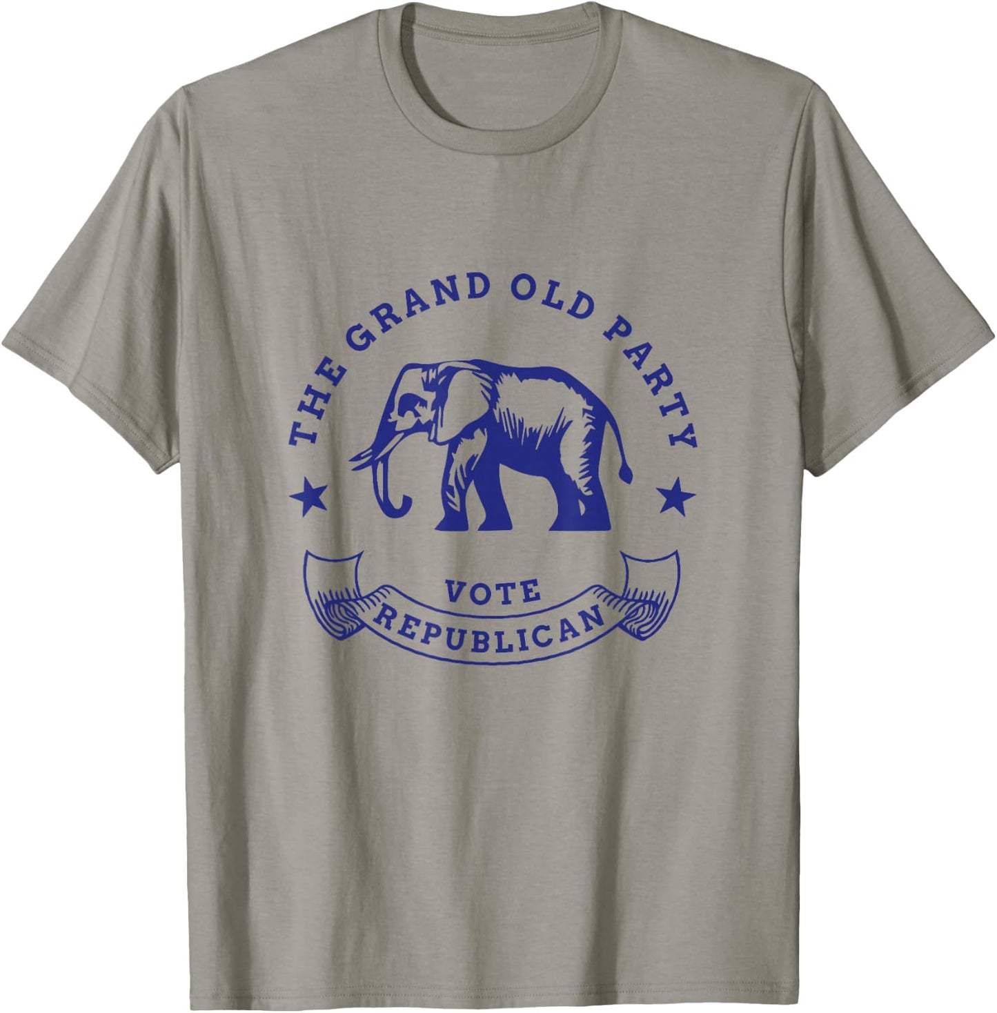 GOP Vote Republican Party Elephant Vintage Political T-Shirt - T-Shirt | Sand