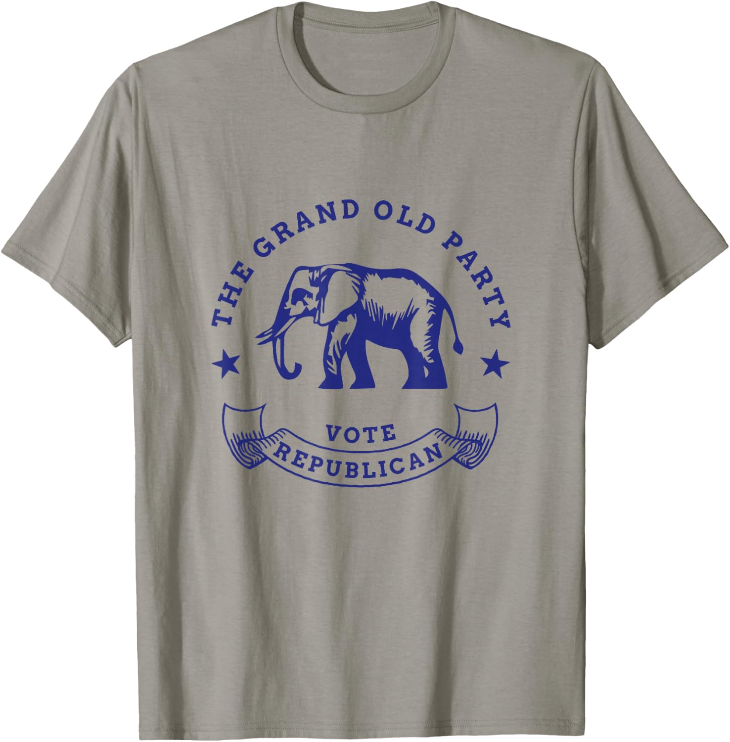 GOP Vote Republican Party Elephant Vintage Political T-Shirt - T-Shirt | Sand
