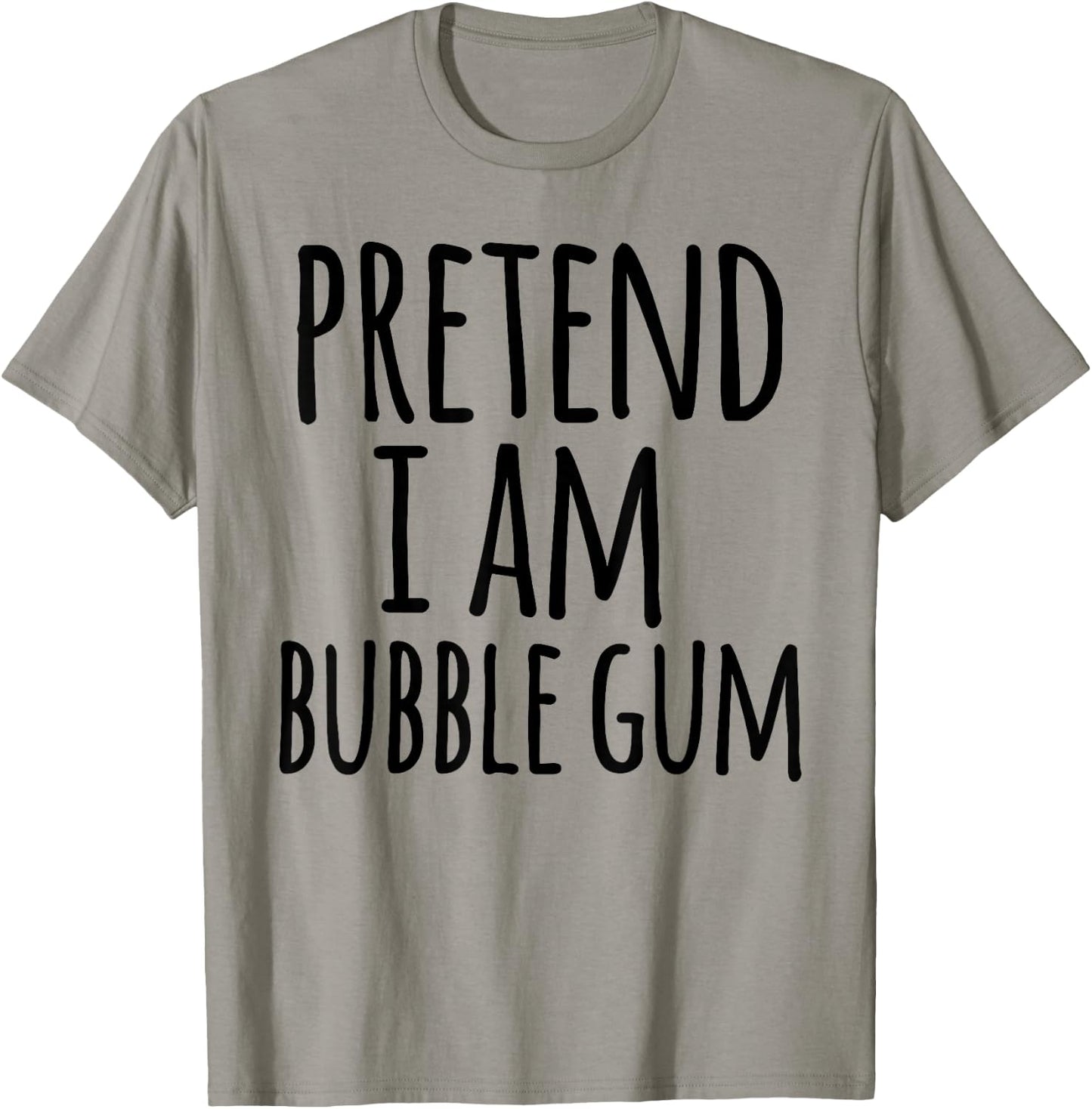 Funny Easy Lazy Halloween PRETEND I AM BUBBLE GUM COSTUME T-Shirt - T-Shirt | Sand