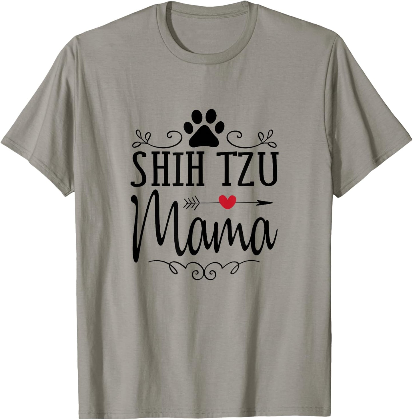 Shih Tzu Mama - Shih Tzu Mama Shirt Gift Shih Tzu Lover T-Shirt - T-Shirt | Sand