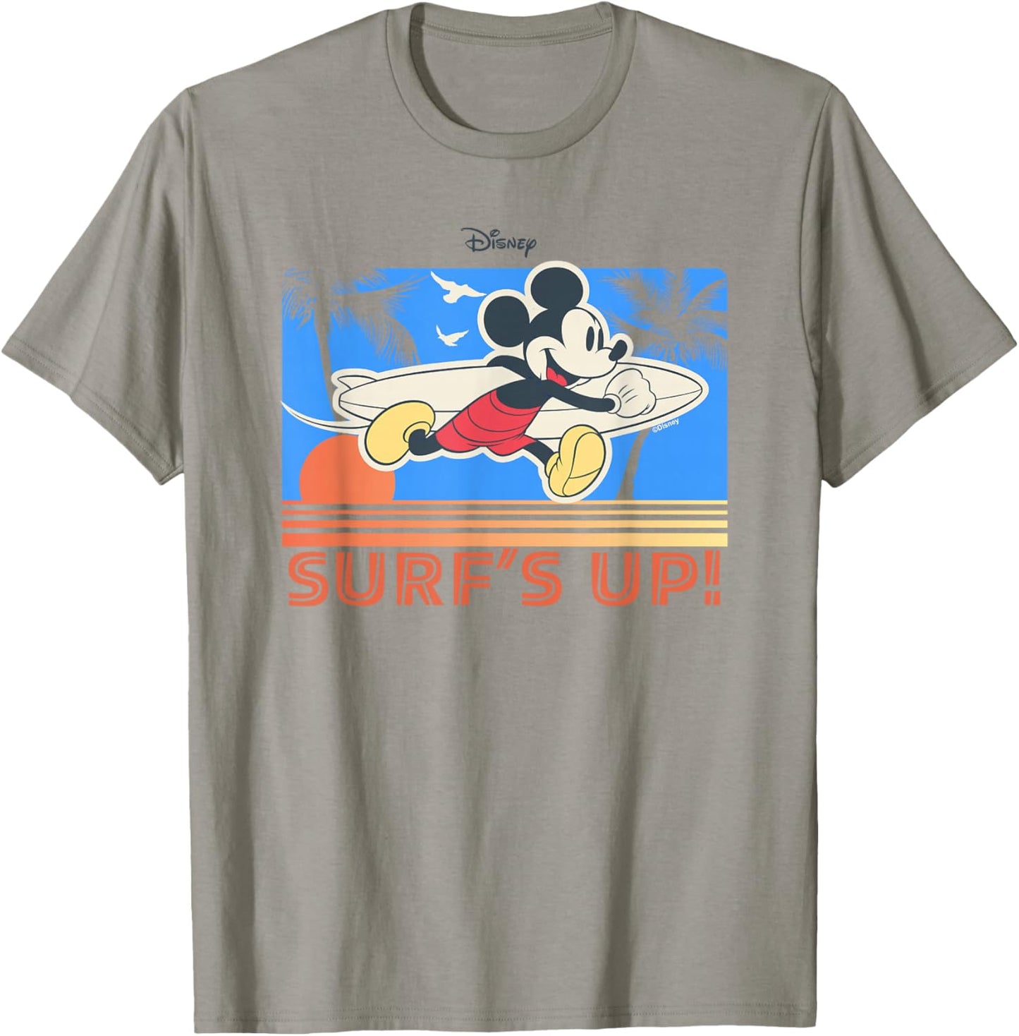 Disney Mickey and Friends Surfs Up Tropical Beach Vintage T-Shirt - T-Shirt | Sand