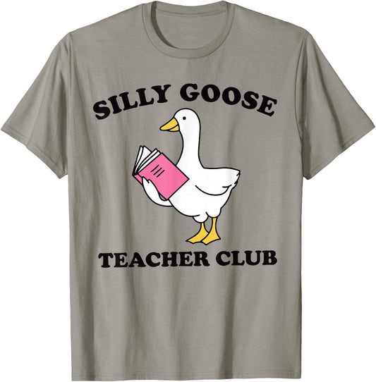Silly Goose Teacher Club T-Shirt - T-Shirt | Sand