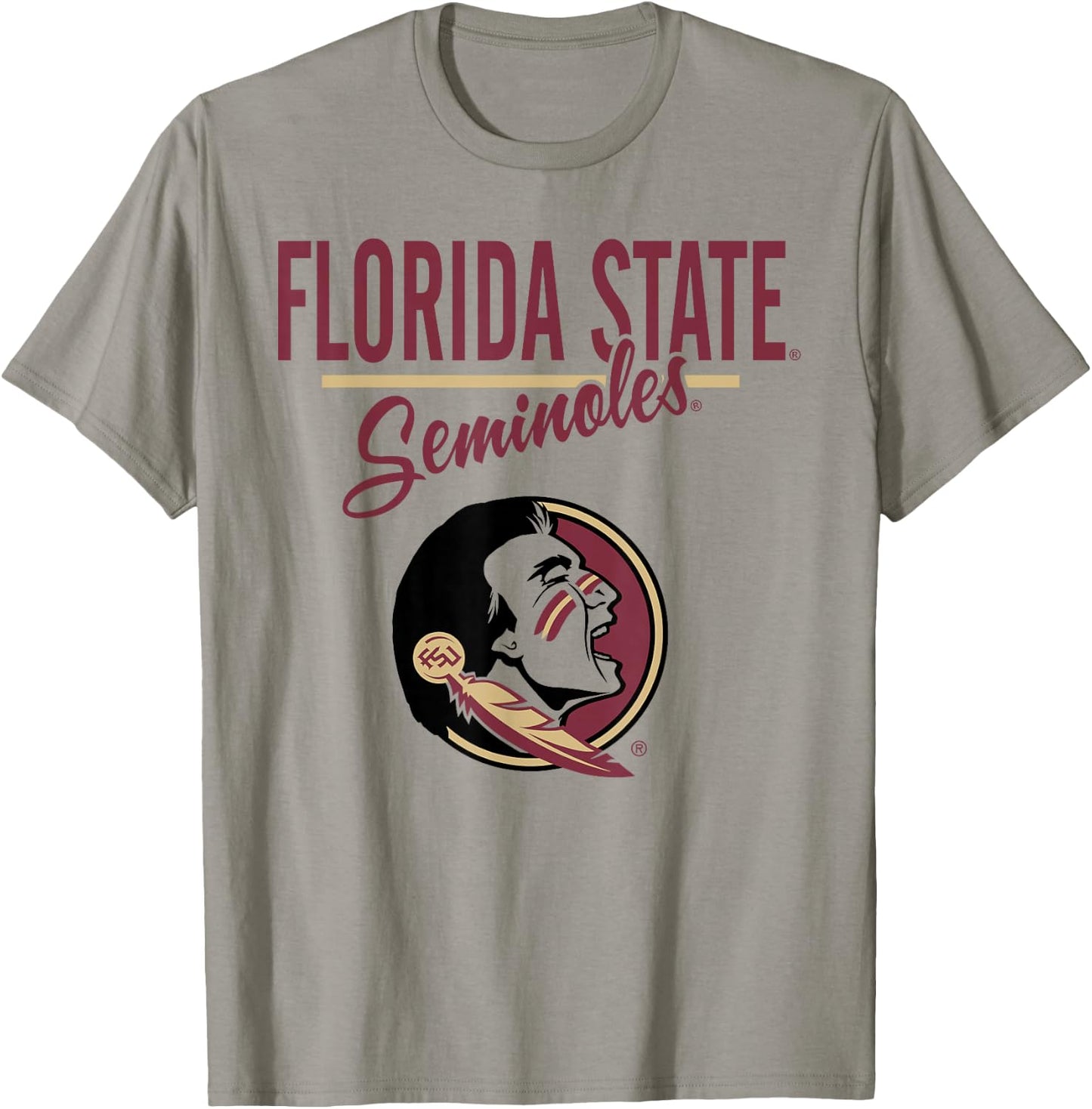 Florida State Seminoles Mascot White Officially Licensed T-Shirt - T-Shirt | Sand