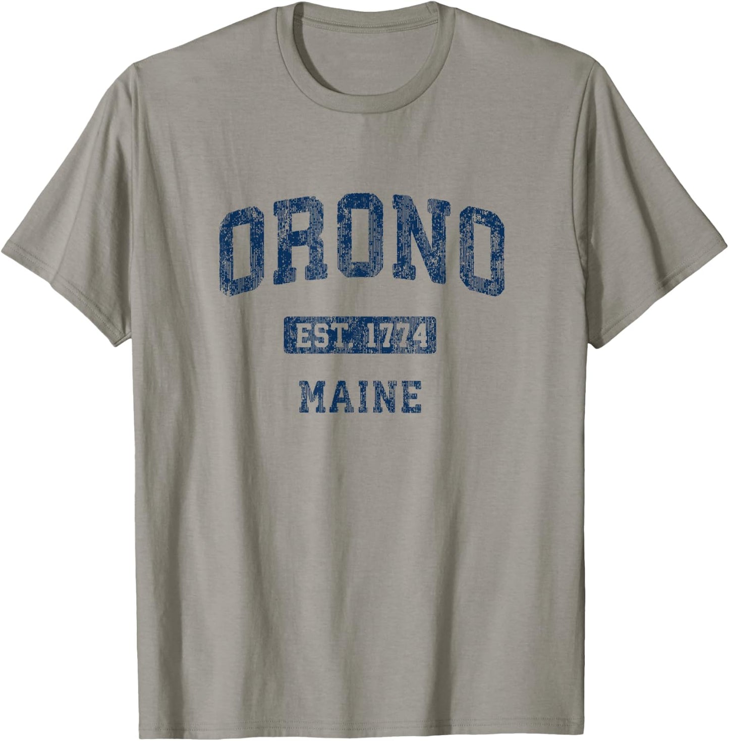 Orono Maine ME Vintage Athletic Sports Design T-Shirt - T-Shirt | Sand