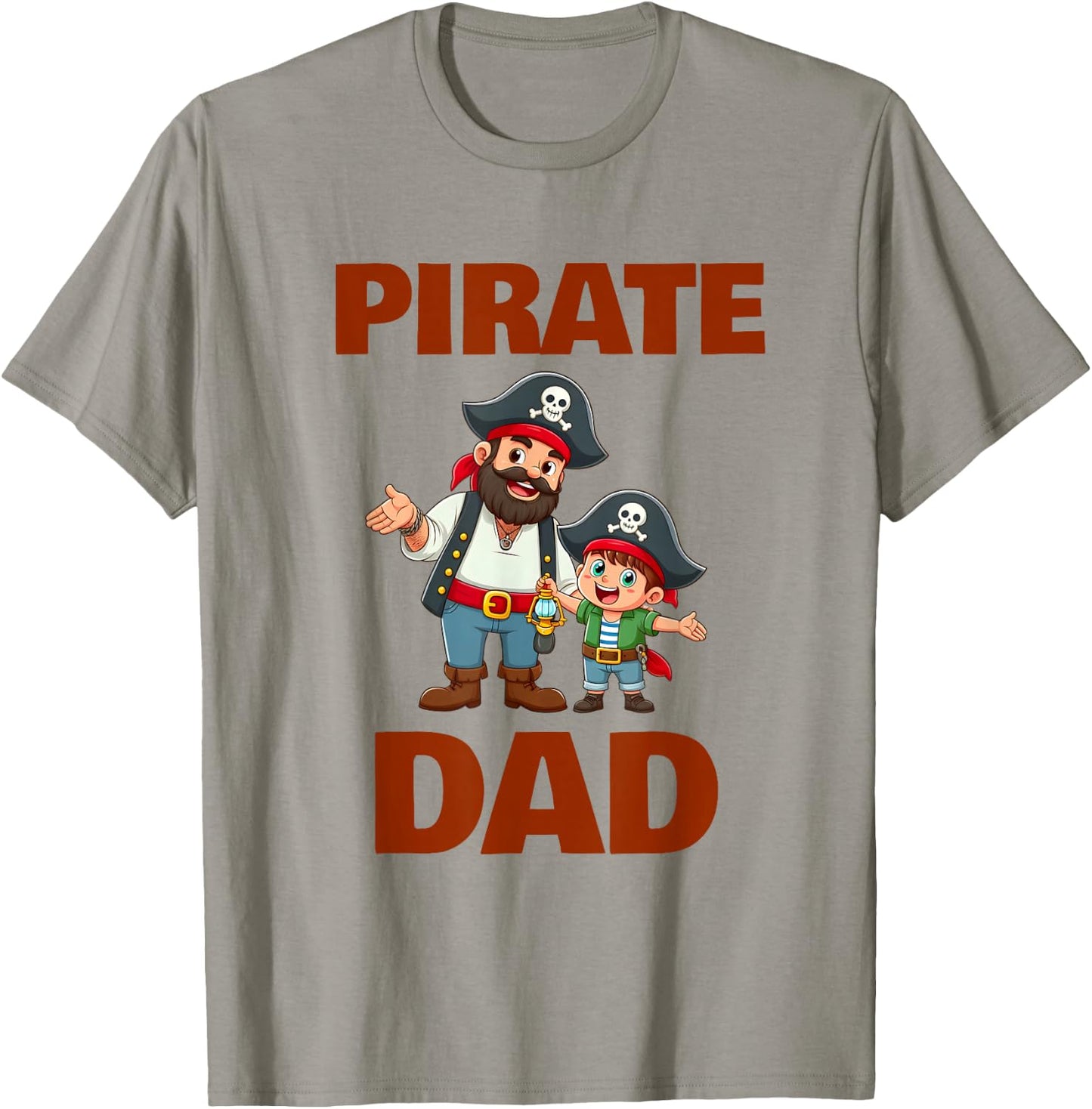 Funny Pirate Dad Halloween Crew Father's Day Costume Family T-Shirt - T-Shirt | Sand