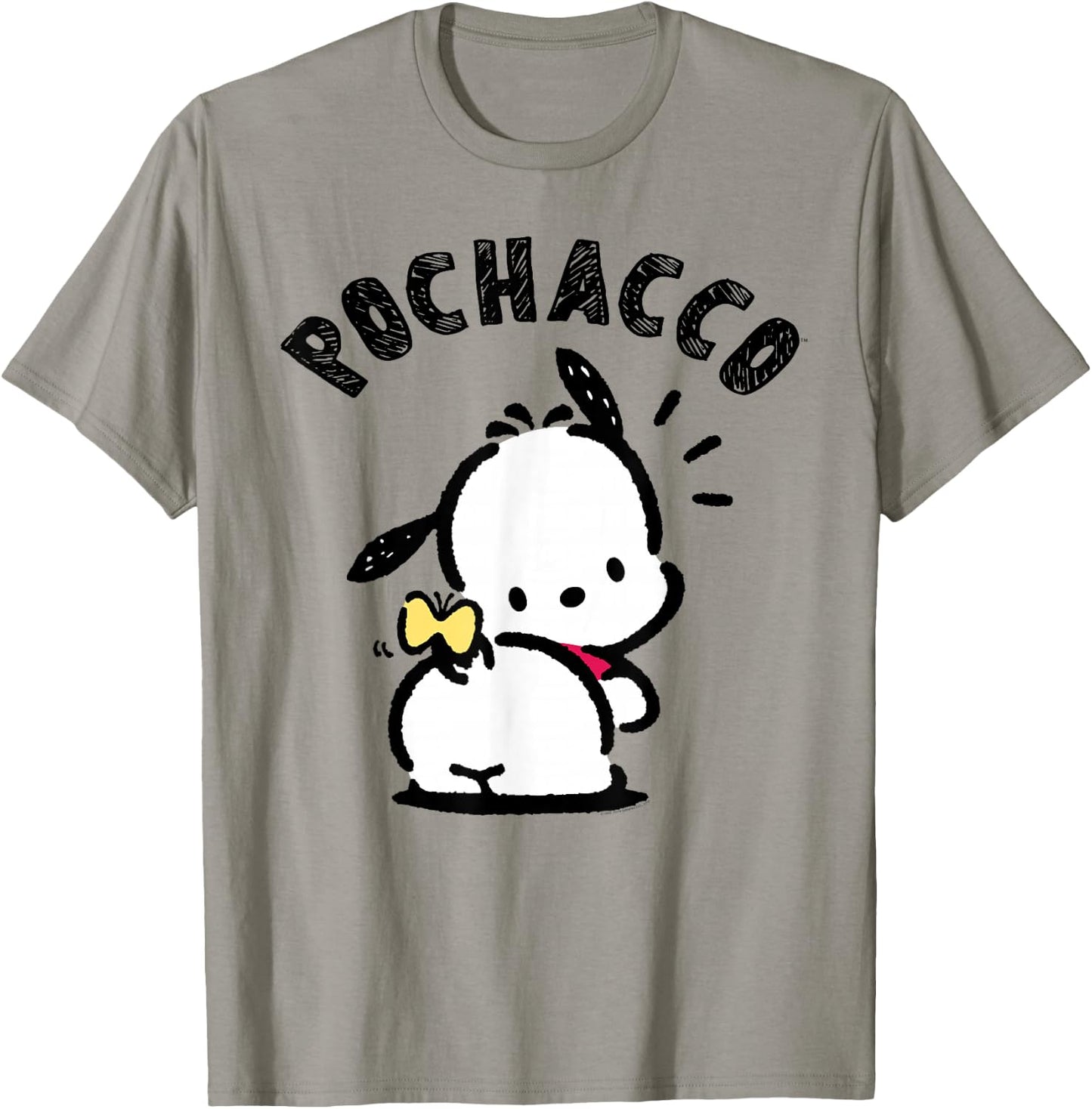 Sanrio Pochacco Backside Logo Shirt T-Shirt - T-Shirt | Sand