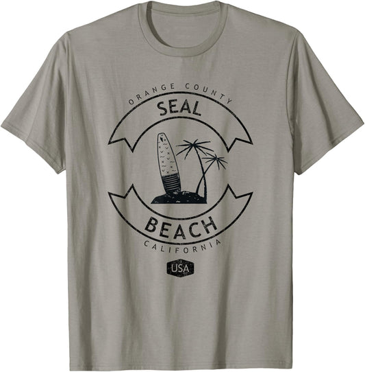 Seal Beach California Surf T-Shirt - T-Shirt | Sand