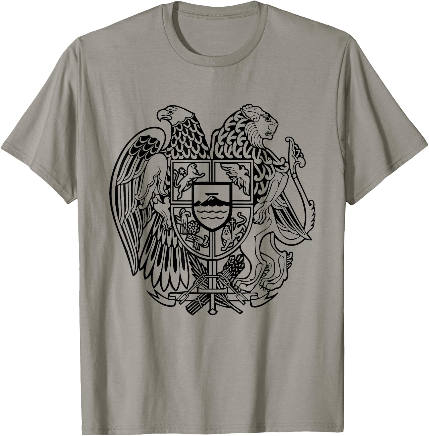 Armenian Coat of Arms Armenia Country T-Shirt - T-Shirt | Sand