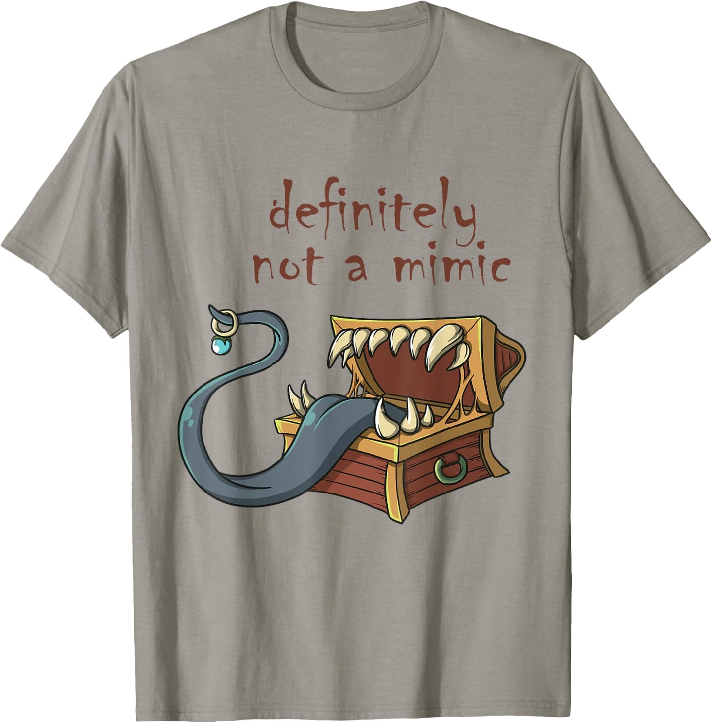 Roleplaying RPG Mimic Meme Joke Engagement Bride Groom Gift T-Shirt - T-Shirt | Sand