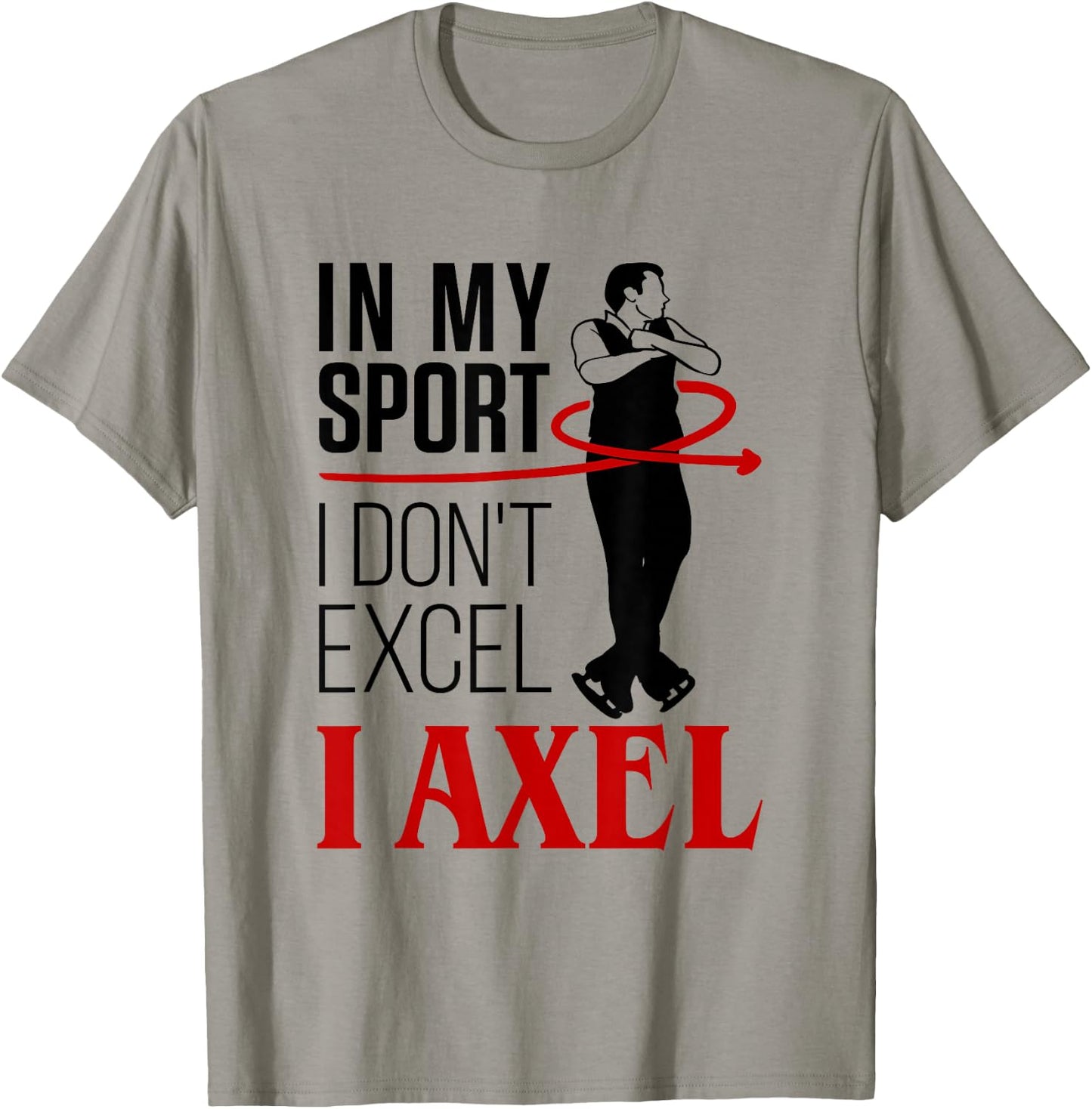 Figure Skating Axel Men Boys Ice Skater T-Shirt - T-Shirt | Sand