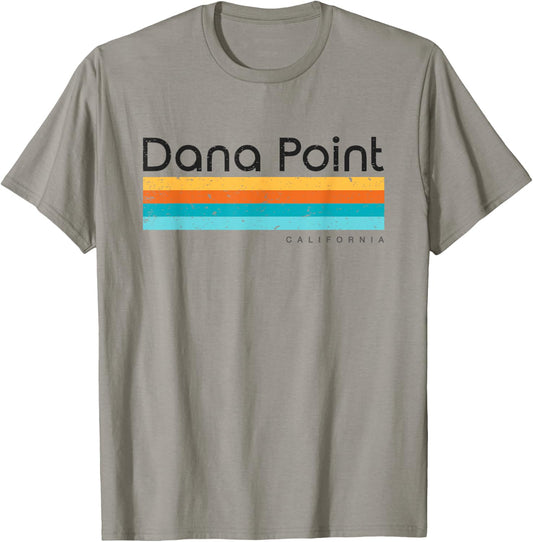 Vintage Dana Point California Retro Design T-Shirt - T-Shirt | Sand