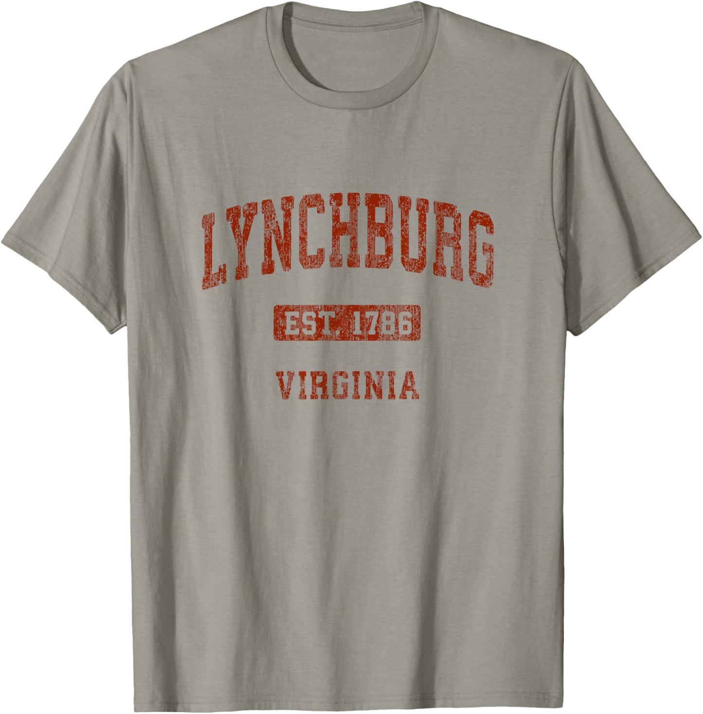 Lynchburg Virginia VA Vintage Athletic Sports Design T-Shirt - T-Shirt | Sand