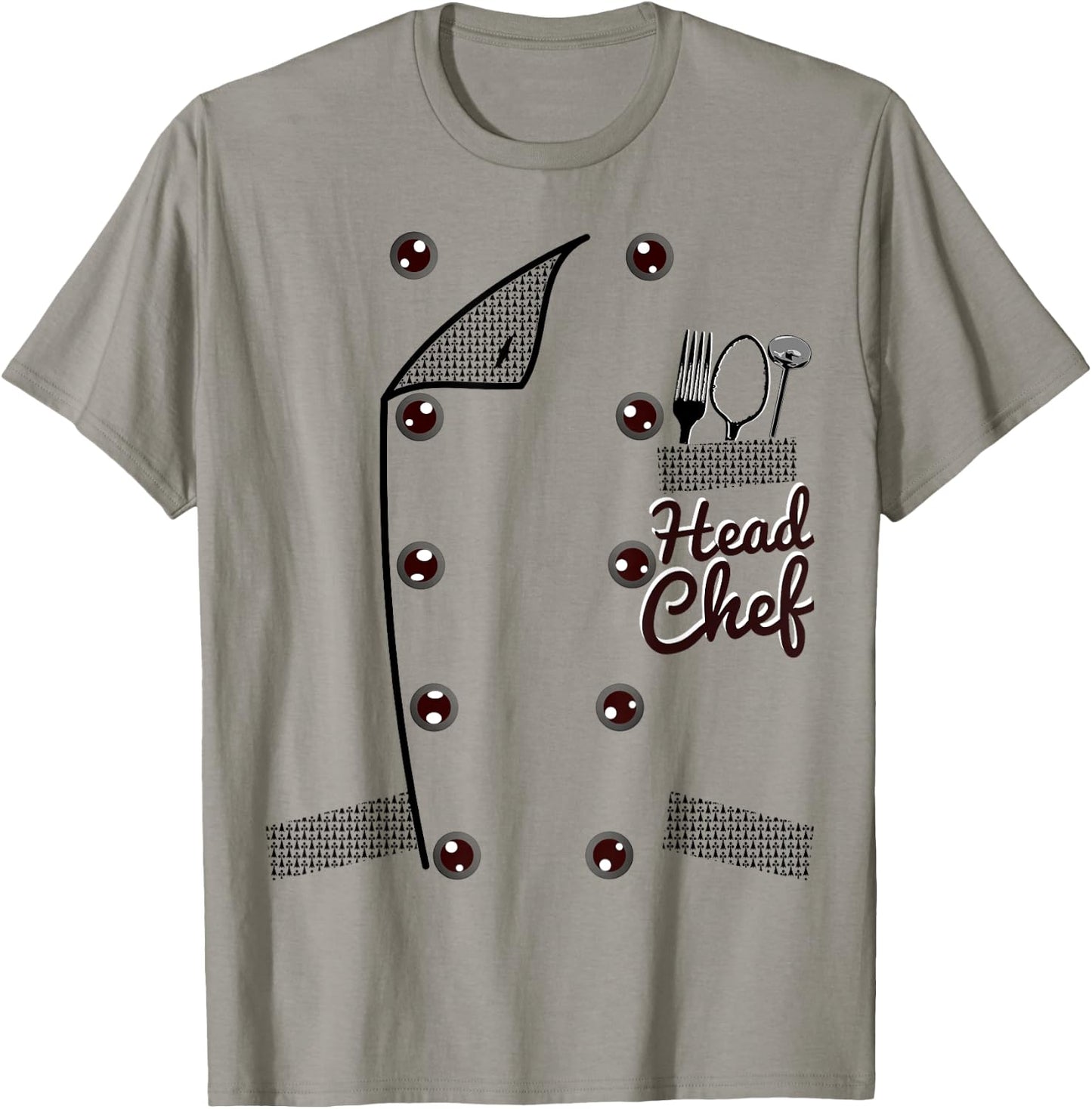 Head Chef Uniform Jacket Funny Faux Costume T-Shirt - T-Shirt | Sand