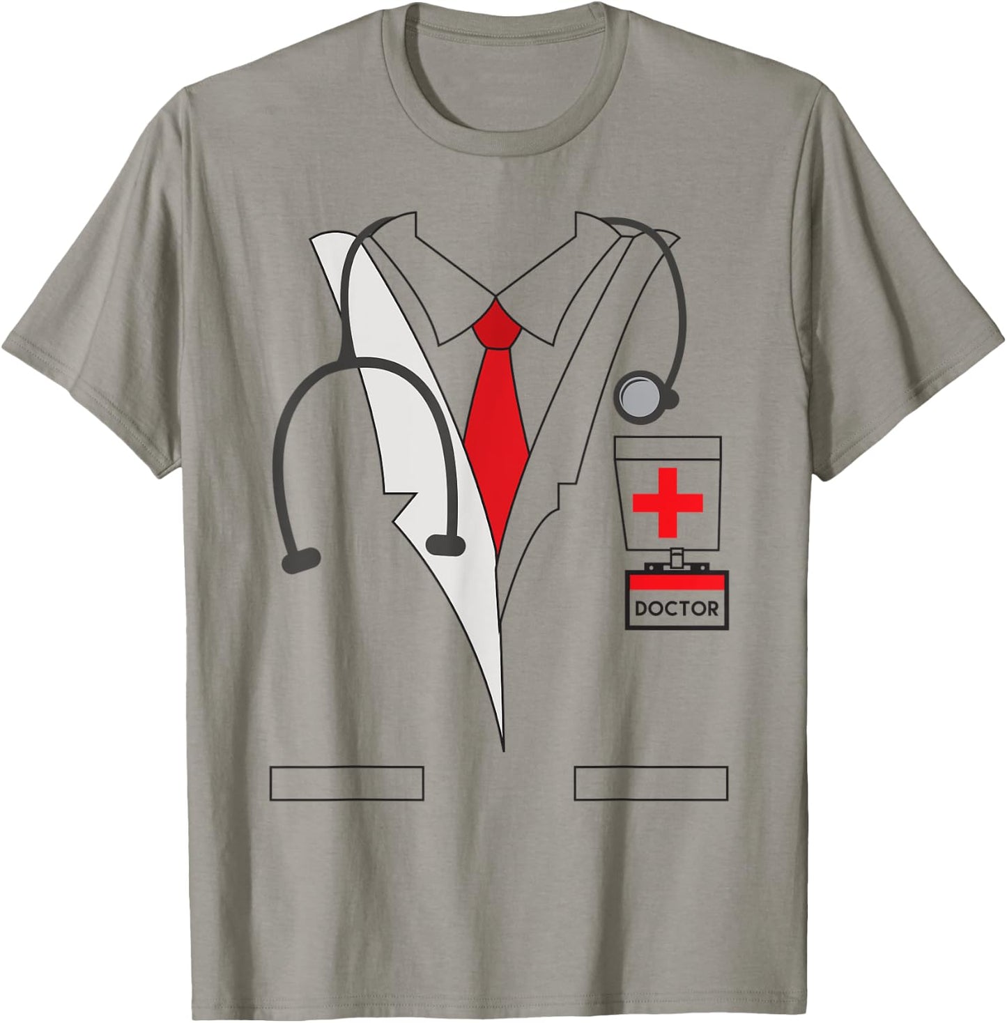 Physician ER Doctor Halloween Costume Dr Stethoscope T-Shirt - T-Shirt | Sand