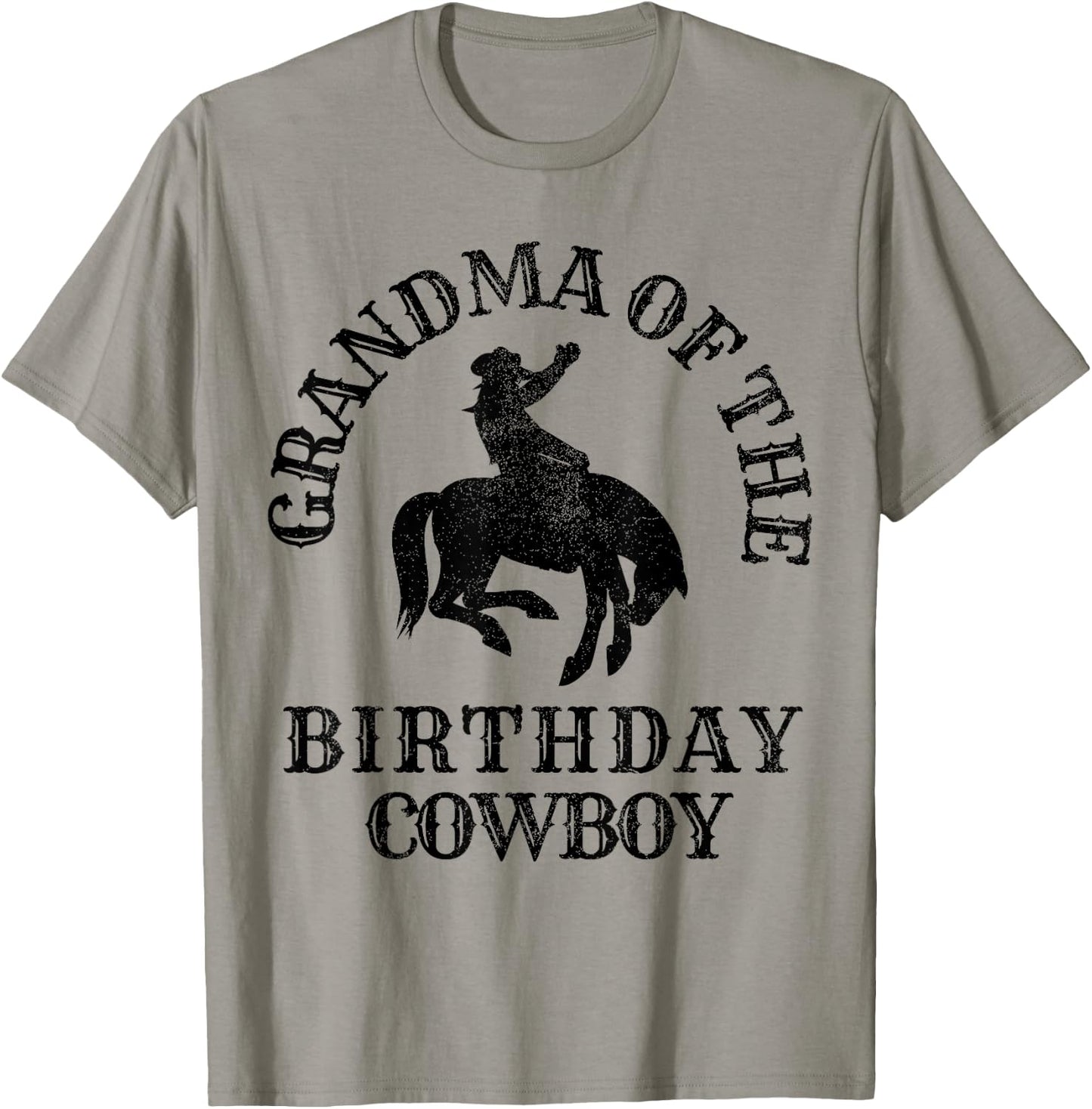 Grandma of the Birthday Cowboy Western Rodeo Party Matching T-Shirt - T-Shirt | Sand