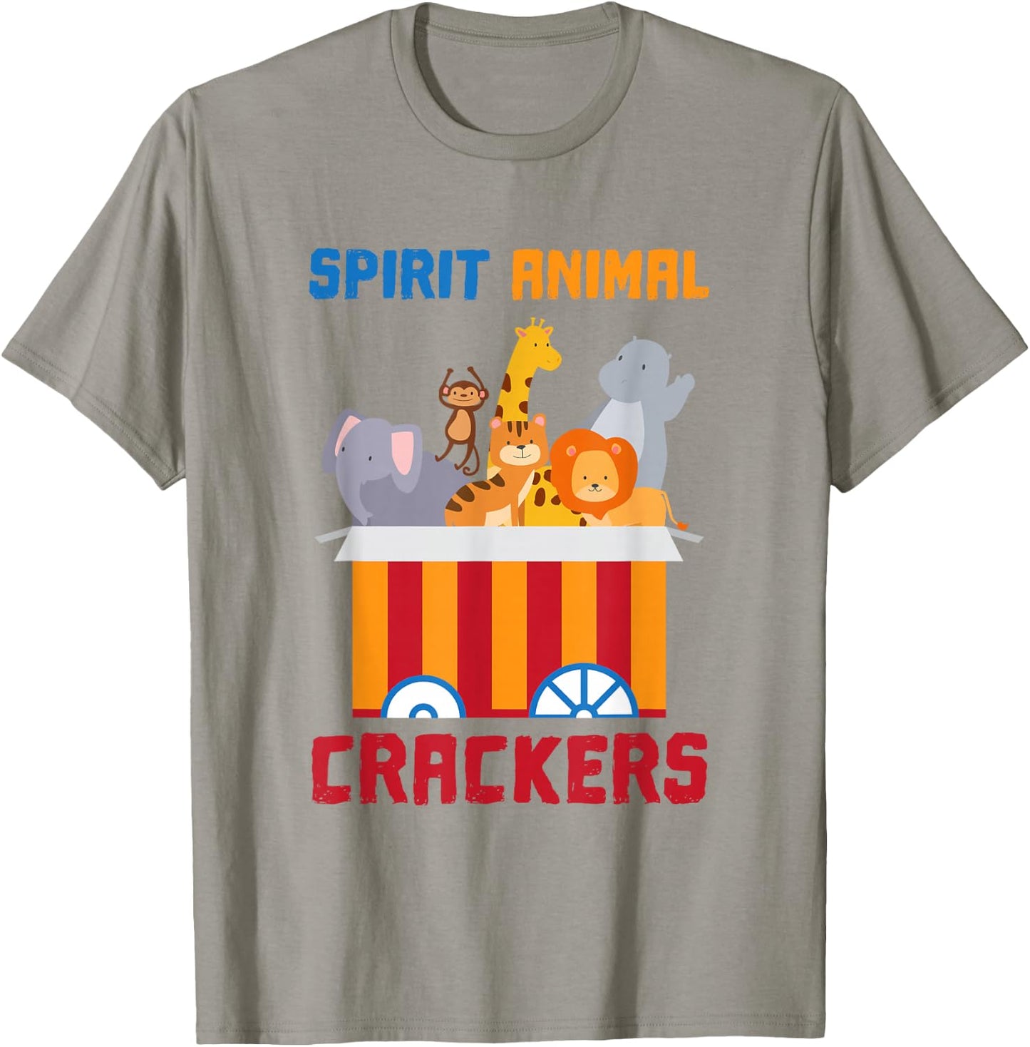 Spirit Animal Crackers | Spirit Animal Shirt T-Shirt - T-Shirt | Sand