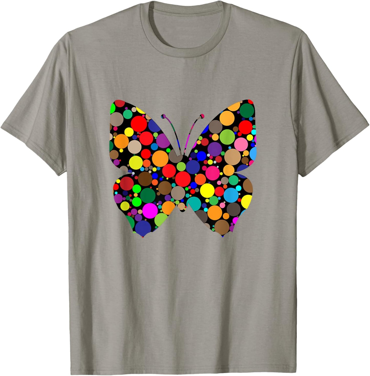 Colourful Butterfly International dot day T-Shirt - T-Shirt | Sand