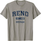 Reno Nevada NV Vintage Athletic Sports Design T-Shirt - T-Shirt | Sand