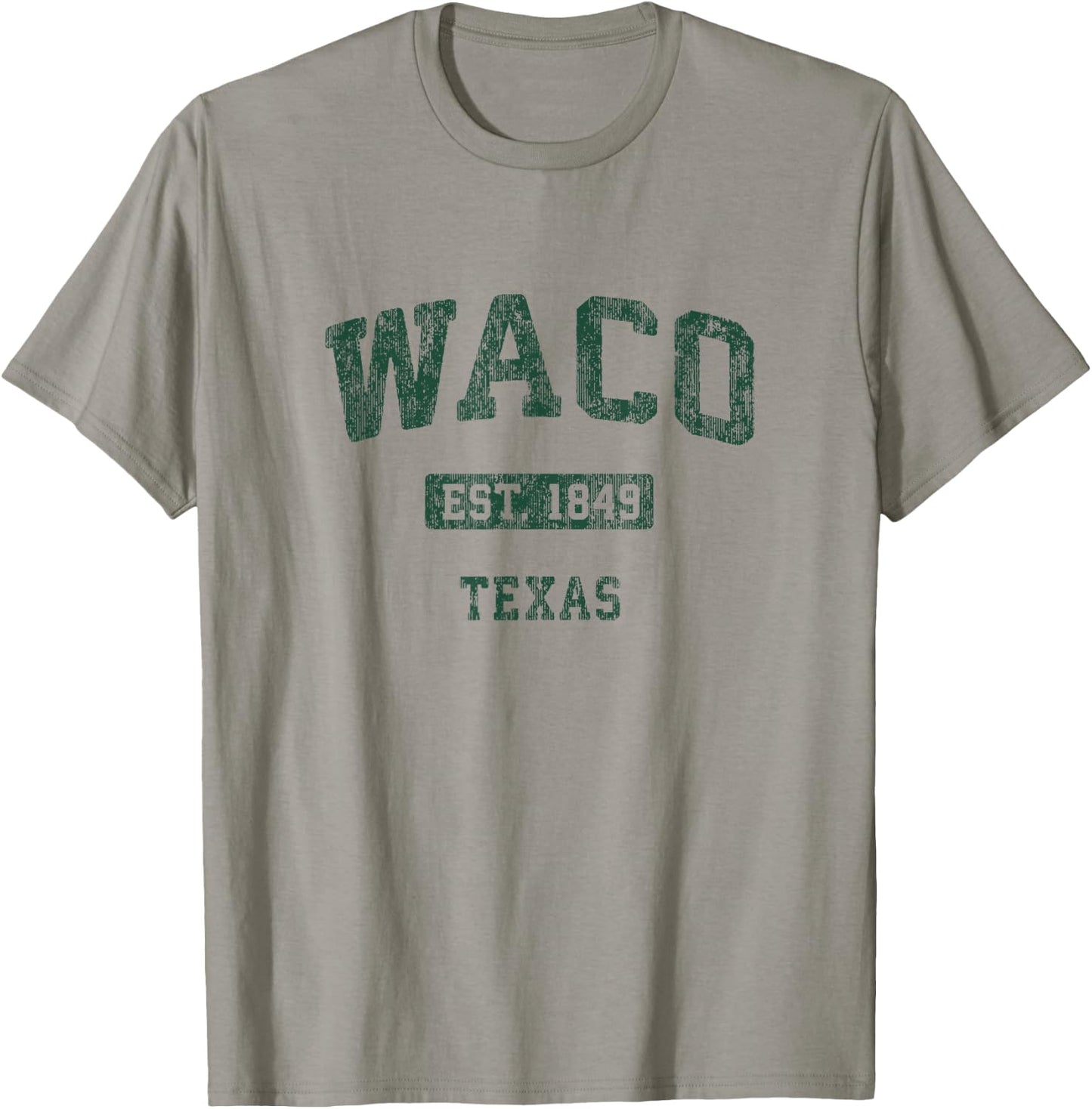 Waco Texas TX Vintage Athletic Sports Design T-Shirt - T-Shirt | Sand