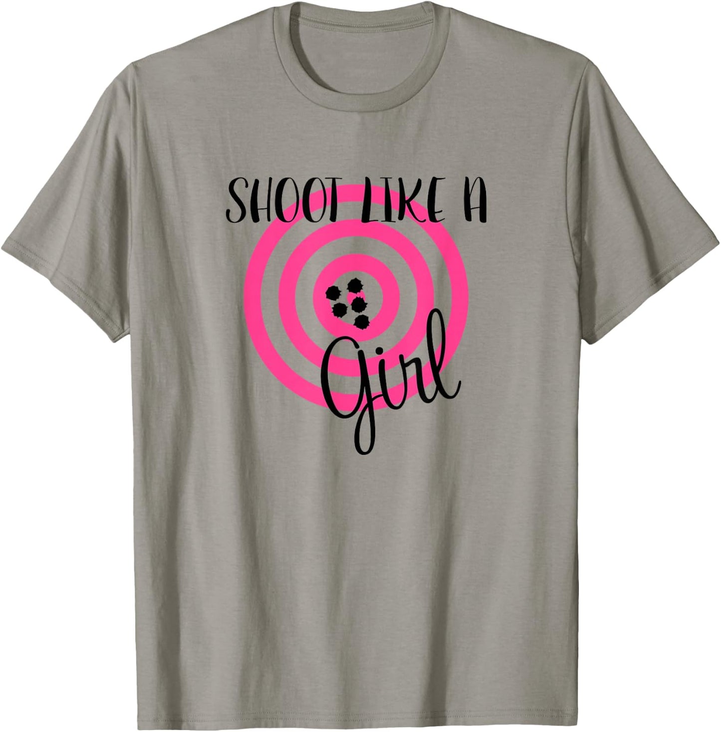 Shoot Like a Girl - Guns Ammo & America Clothing Co. T-Shirt - T-Shirt | Sand