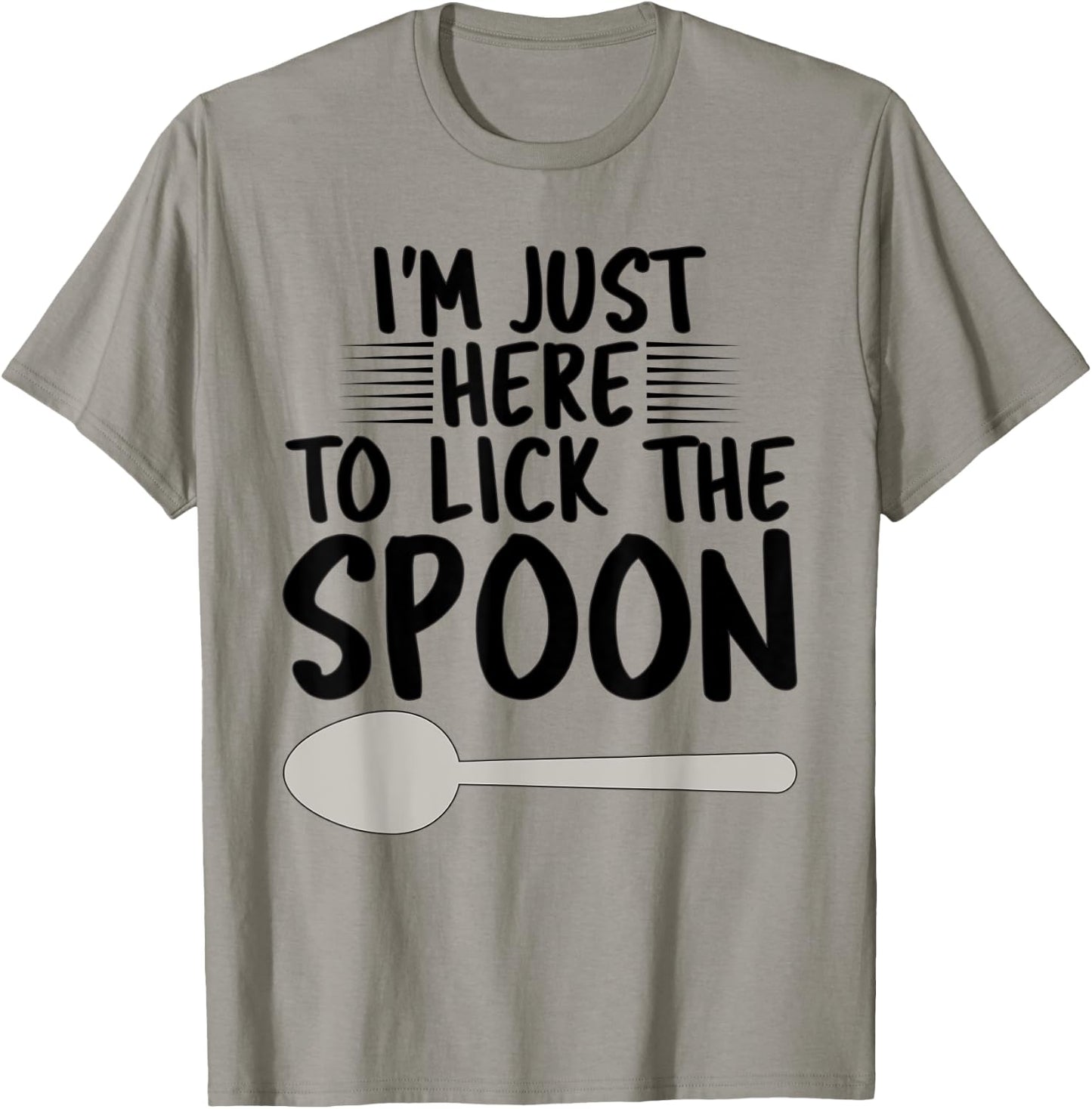Baker Baking Gifts Women Funny Lick the spoon T-Shirt - T-Shirt | Sand