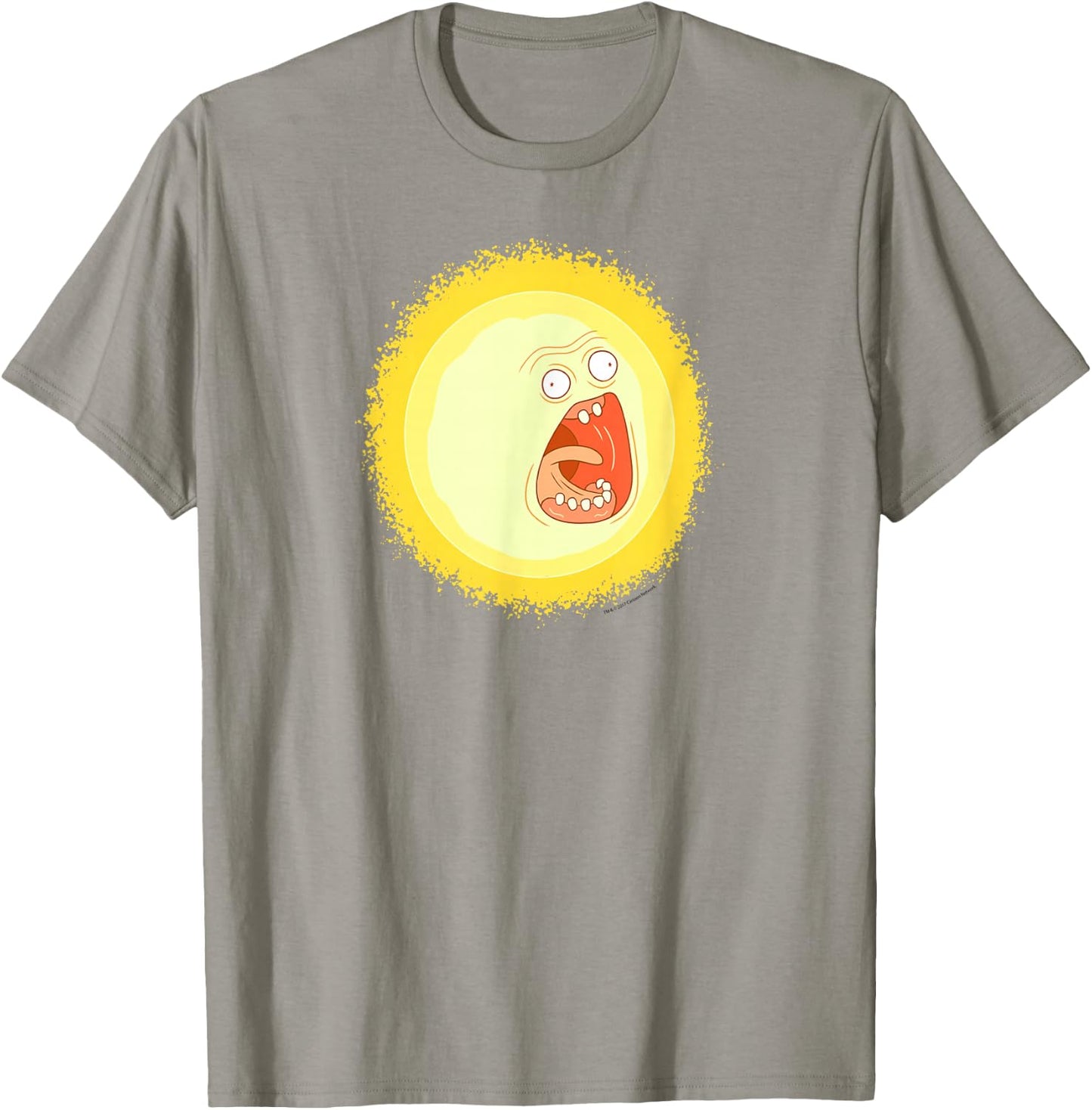 Rick and Morty Screaming Sun T-Shirt - T-Shirt | Sand