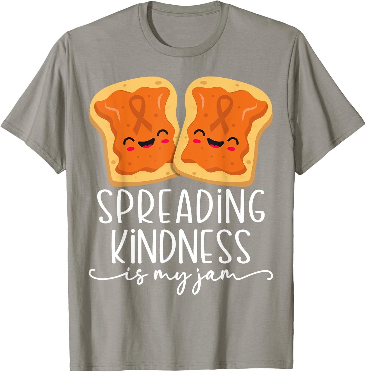 Spreading Kindness is My Jam Orange Unity Day Anti Bullying T-Shirt - T-Shirt | Sand