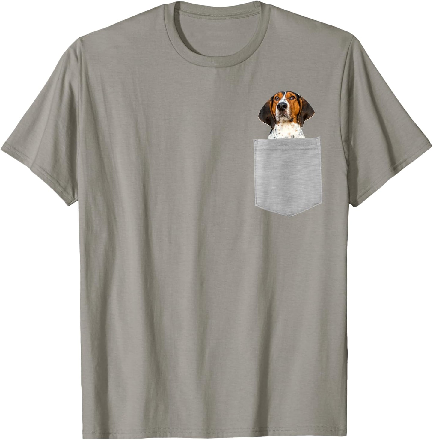 Dog in Your Pocket Treeing Walker Coonhound T-Shirt - T-Shirt | Sand