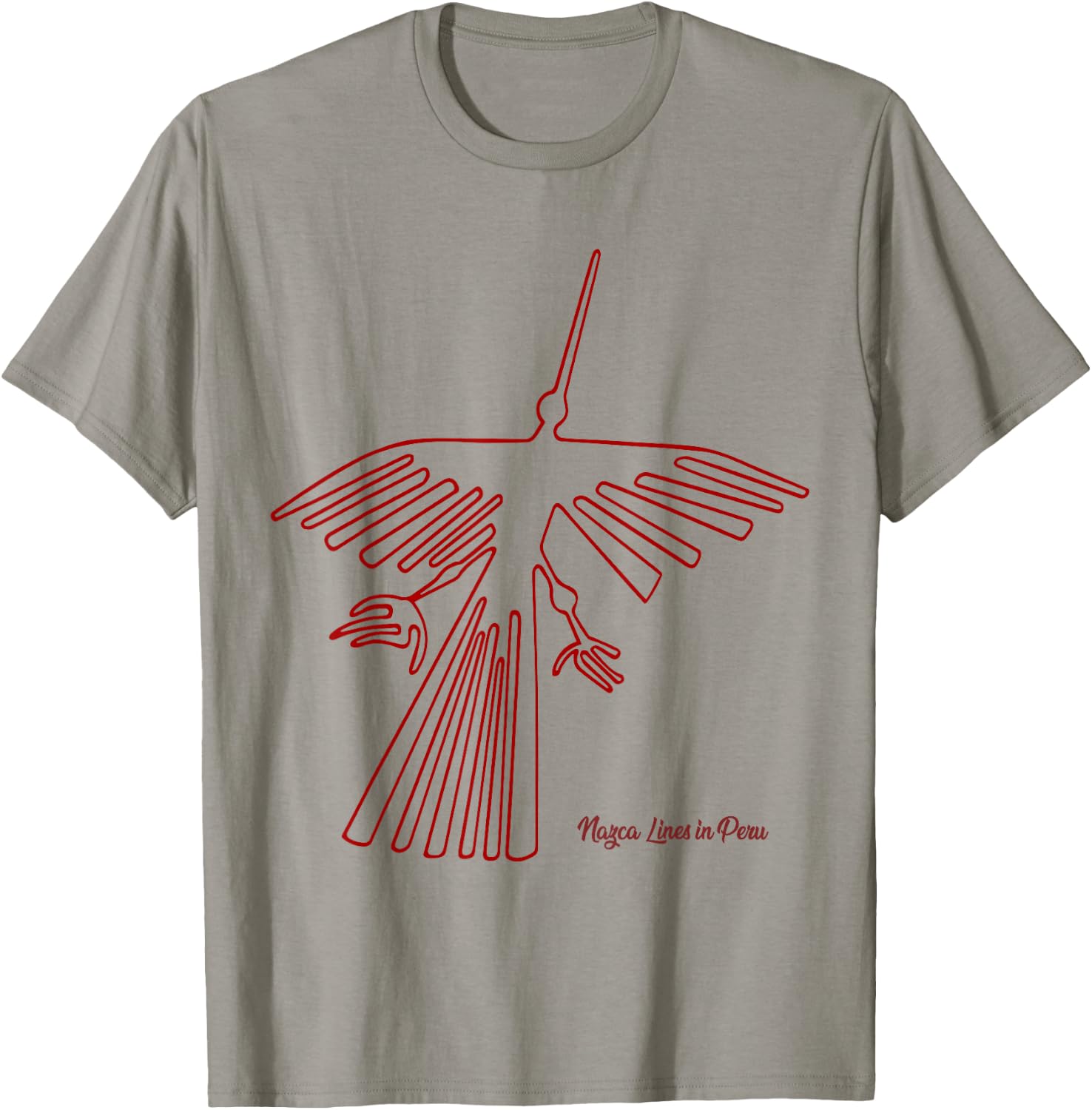 Nazca Lines the Condor Peruvian Glyph T-Shirt - T-Shirt | Sand