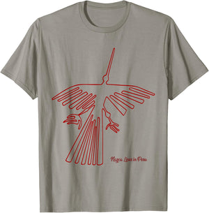 Nazca Lines the Condor Peruvian Glyph T-Shirt - T-Shirt | Sand