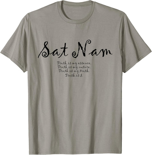 Sat Nam Affirmations Meditation Kundalini Yoga T-Shirt - T-Shirt | Sand