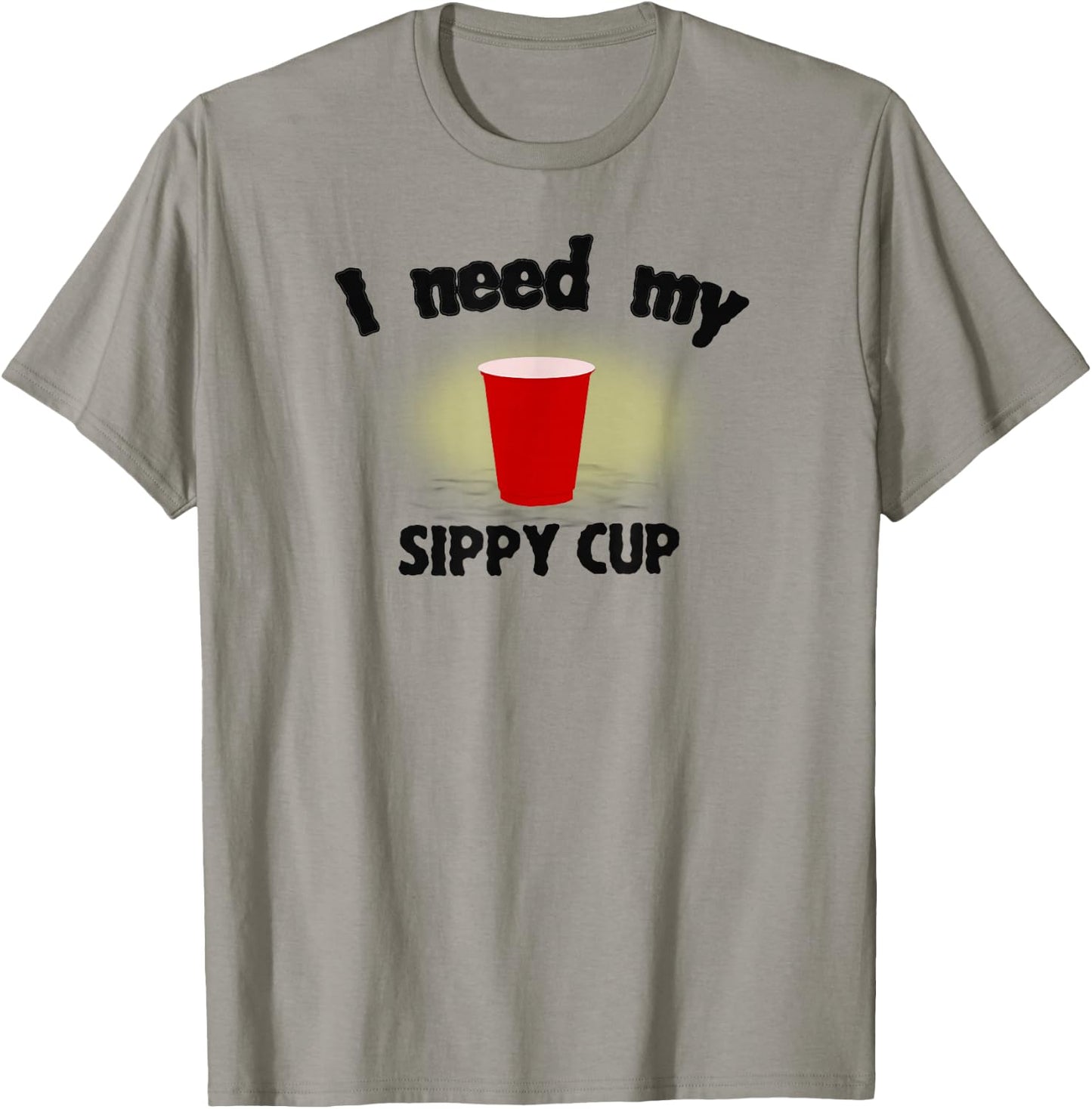 Alcohol Adult Beverage Red Drinking Cup Party T-Shirt - T-Shirt | Sand